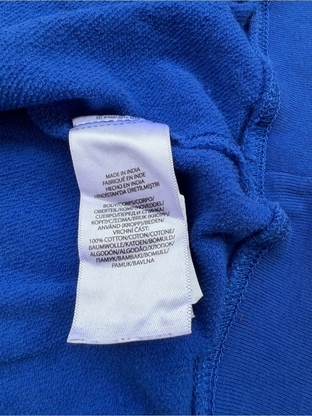 Polo Ralph Lauren Big Pony Boys Hoodie Royal Blue Full Zip Size L 14-16 - Picture 6 of 11